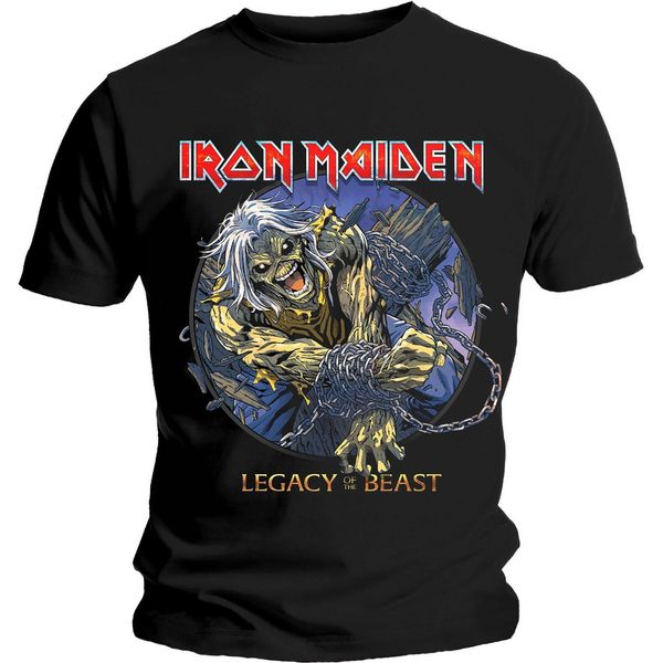 Iron Maiden - Maglietta "Eddie Chained Legacy"" Per Uomo/Donna Unisex RO1636 (Xxl) (Nero)"-image