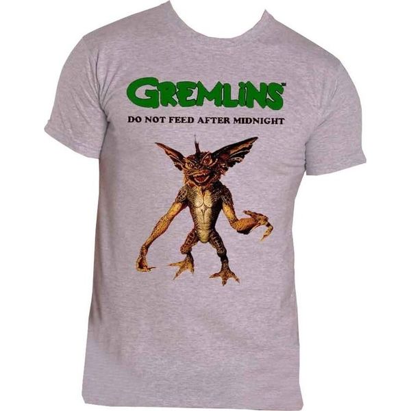 Gremlins - Maglietta "Do Not Feed"" Per Uomo/Donna Unisex RO4278 (L) (Grigio)"-image