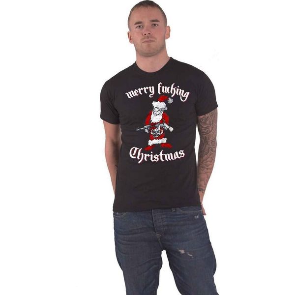 Motorhead - Maglietta "Merry Effing Christmas"" Per Uomo/Donna Unisex RO4347 (Xl) (Nero)"-image