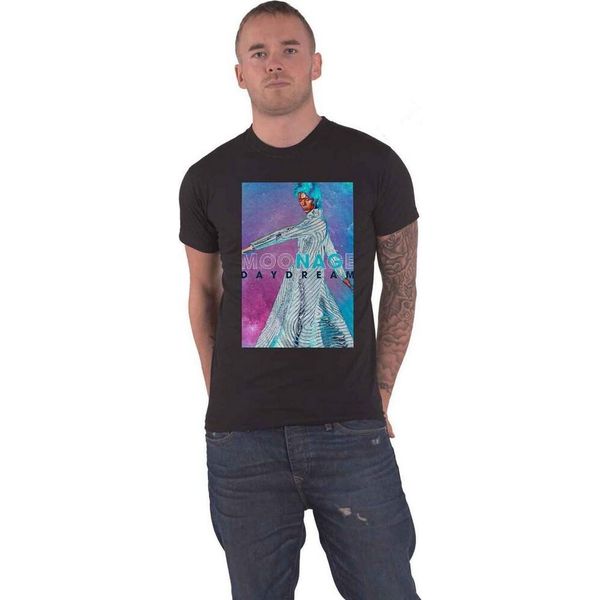 David Bowie - Maglietta "Moonage Space"" Per Uomo/Donna Unisex RO4366 (S) (Nero)"-image