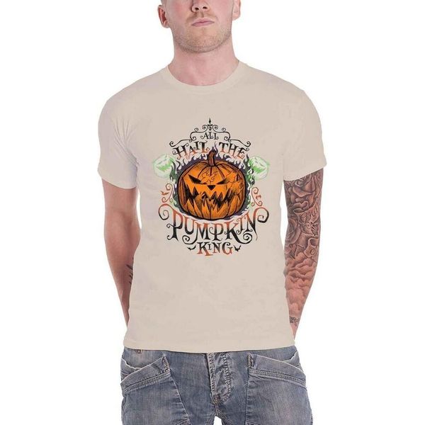 Nightmare Before Christmas - Maglietta "All Hail The Pumpkin King"" Per Uomo/Donna Unisex RO4349 (Xxl) (Naturale)"-image