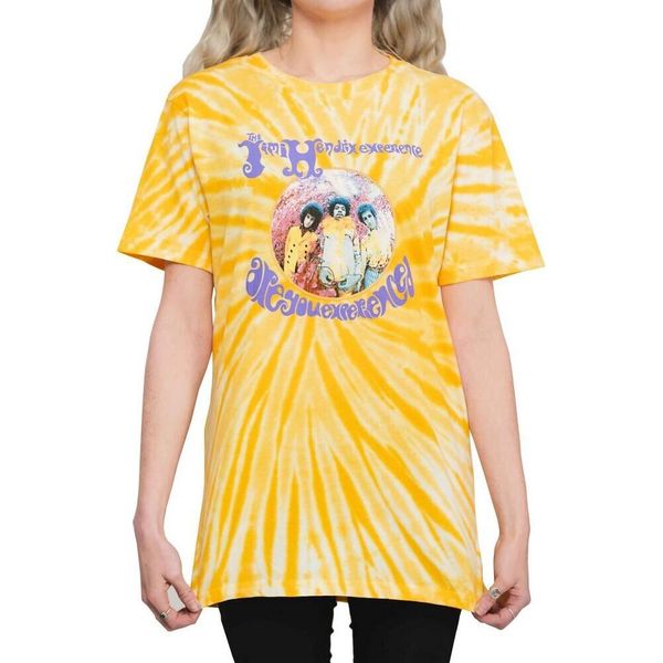 Jimi Hendrix - Maglietta "Are You Experienced"" Per Uomo/Donna Unisex RO4295 (S) (Giallo)"-image