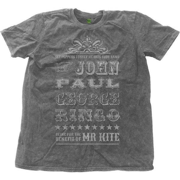 The Beatles - Maglietta "Mr Kite"" Per Uomo/Donna Unisex RO2025 (M) (Antracite)"-image