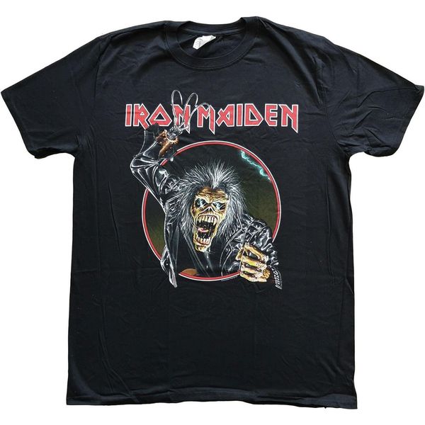 Iron Maiden - Maglietta "Eddie Hook"" Per Uomo/Donna Unisex RO2011 (L) (Nero)"-image