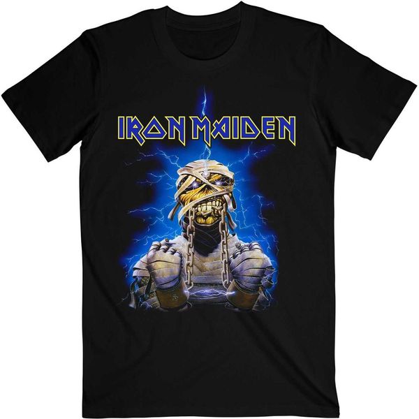 Iron Maiden - Maglietta "Powerslave Mummy"" Per Uomo/Donna Unisex RO1997 (Xxl) (Nero)"-image