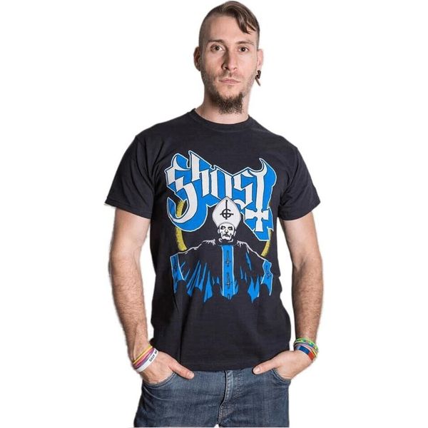 Ghost - Maglietta "Papa & Band"" Per Uomo/Donna Unisex RO2134 (Xl) (Nero)"-image