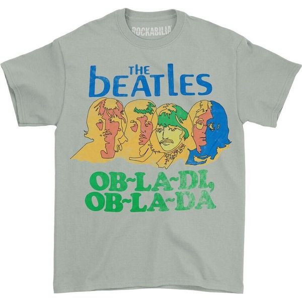 Maglietta The Beatles - "Ob-La-Di"" Da Donna RO2079 (L) (Grigio)"-image