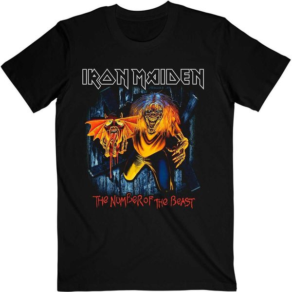 Iron Maiden - Maglietta "Number Of The Beast"" Per Uomo/Donna Unisex RO4881 (L) (Nero)"-image