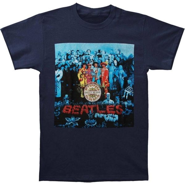 The Beatles - Maglietta Da Uomo/Donna Unisex RO2099 (L) (Blu Navy)-image