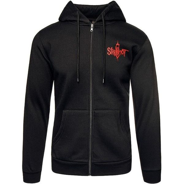 Slipknot - Felpa Con Cappuccio Con Zip A Tutta Lunghezza Per Uomo/Donna Unisex RO213 (Xl) (Nero)-image
