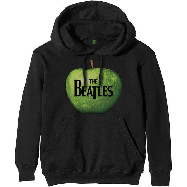The Beatles - Felpa Con Cappuccio Logo Per Uomo/Donna Unisex RO2345 (Xxl) (Nero)-image