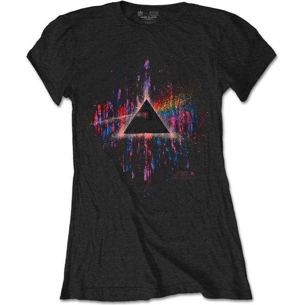 Pink Floyd - Maglietta "Dark Side Of The Moon"" Da Donna RO2390 (Xl) (Nero/Rosa)"-image