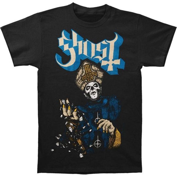 Ghost - Maglietta "Papa Of The World"" Per Uomo/Donna Unisex RO432 (L) (Nero)"-image