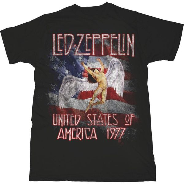 Led Zeppelin - Maglietta Da Uomo/Donna Unisex RO936 (L) (Nero)-image