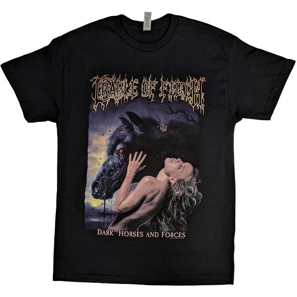 Cradle Of Filth - Maglietta "Dark Horses"" Per Uomo/Donna Unisex RO4548 (Xl) (Nero)"-image