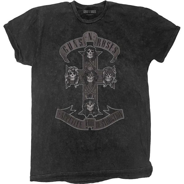 Guns N Roses - Maglietta Colour Dipped Per Uomo/Donna Unisex RO4564 (Xl) (Nero/Nero/Bianco)-image