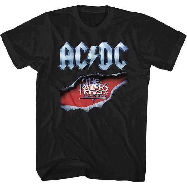 Ac/Dc - Maglietta "The Razors Edge"" Per Uomo/Donna Unisex RO856 (Xl) (Nero)"-image