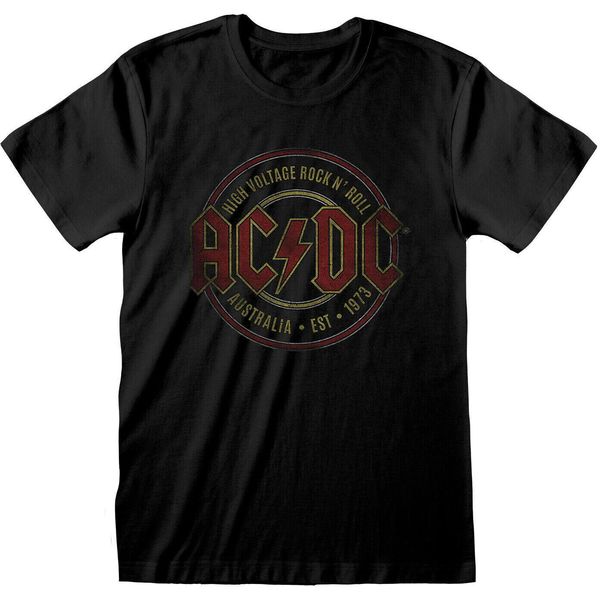 Ac/Dc - Maglietta "Est. 1973"" Per Uomo/Donna Unisex RO857 (L) (Nero)"-image