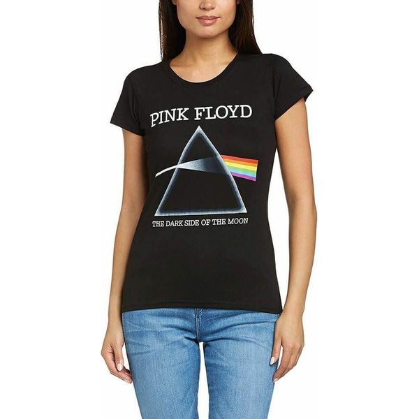 Pink Floyd - Maglietta "Dark Side Of The Moon Refract"" Per Donna RO4788 (S) (Schwarz)"-image