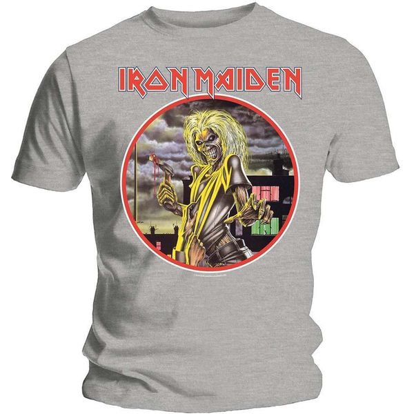 Iron Maiden - Maglietta "Killers"" Per Uomo/Donna Unisex RO865 (S) (Grigio Screziato)"-image