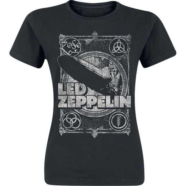 Led Zeppelin - Maglietta "LZ1"" Da Donna RO944 (Xxl) (Nero)"-image