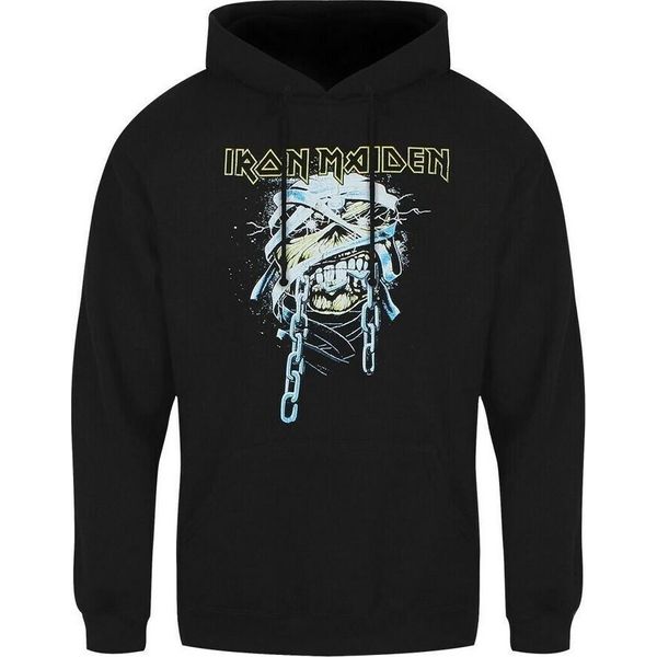 Iron Maiden - Felpa Con Cappuccio "Powerslave"" Per Uomo/Donna Unisex RO942 (L) (Nero)"-image
