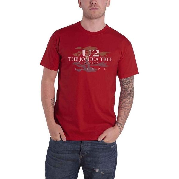 U2 - Maglietta "Joshua Tree"" Per Uomo/Donna Unisex RO4837 (S) (Rosso)"-image