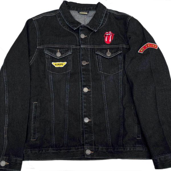 The Rolling Stones - Giacca In Denim "Sympathy"" Per Uomo/Donna Unisex RO4858 (S) (Blu Denim)"-image