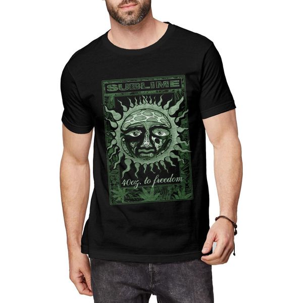 Sublime - Maglietta "Grn 40 Oz"" Per Uomo/Donna Unisex RO2679 (M) (Nero)"-image