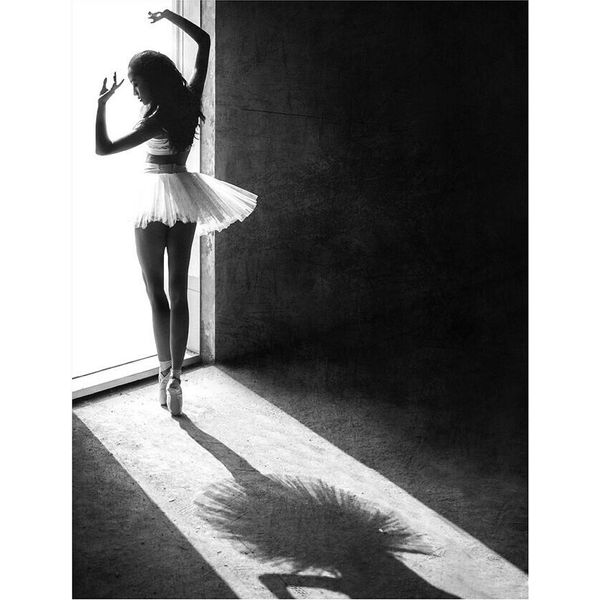 Pyramid International - Stampa "Shadow Dance"" PM6235 (50 Cm X 40 Cm) (Nero/Bianco)"-image