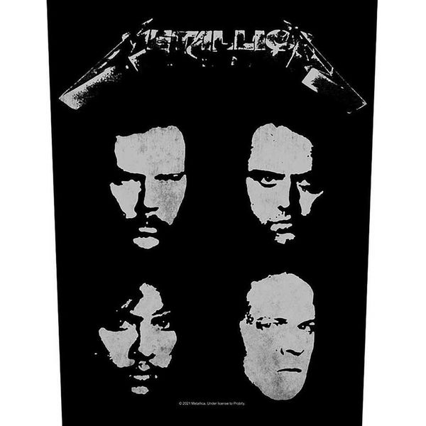 Metallica - Toppa "Black Album"" RO4898 (Taglia Unica) (Nero/Bianco)"-image