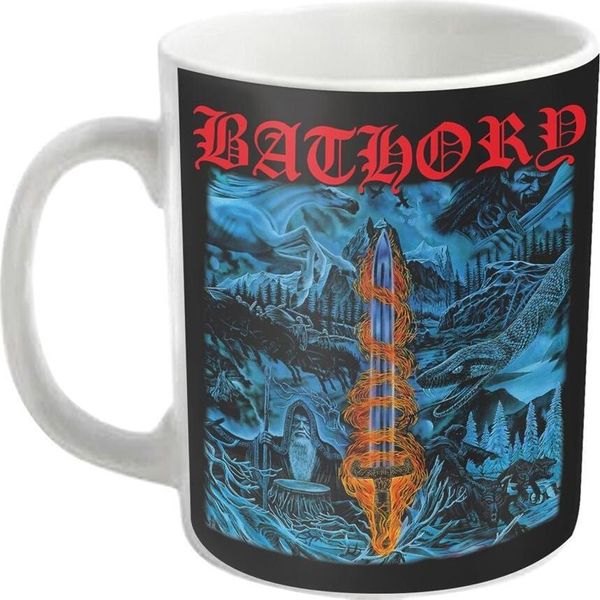 Bathory - Tazza Da Caffè "Blood On Ice"" PH502 (Taglia Unica) (Nero/Blu)"-image