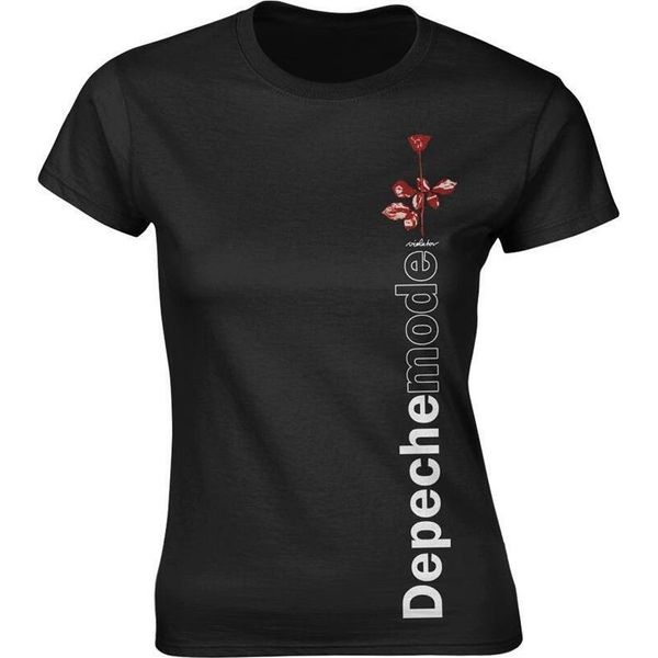 Depeche Mode - Maglietta "Violator Side Rose"" Per Donna PH618 (M) (Nero)"-image