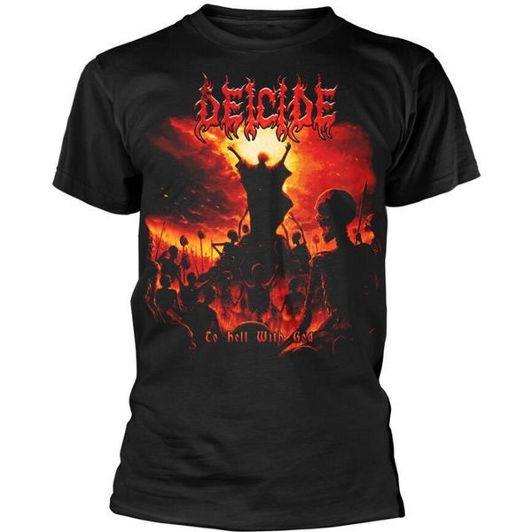 Deicide - Maglietta "To Hell With God"" Per Uomo/Donna Unisex PH895 (S) (Nero)"-image