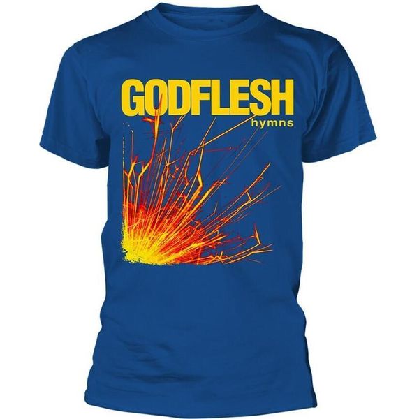 Godflesh - Maglietta "Hymns"" Per Uomo/Donna Unisex PH918 (S) (Blu)"-image