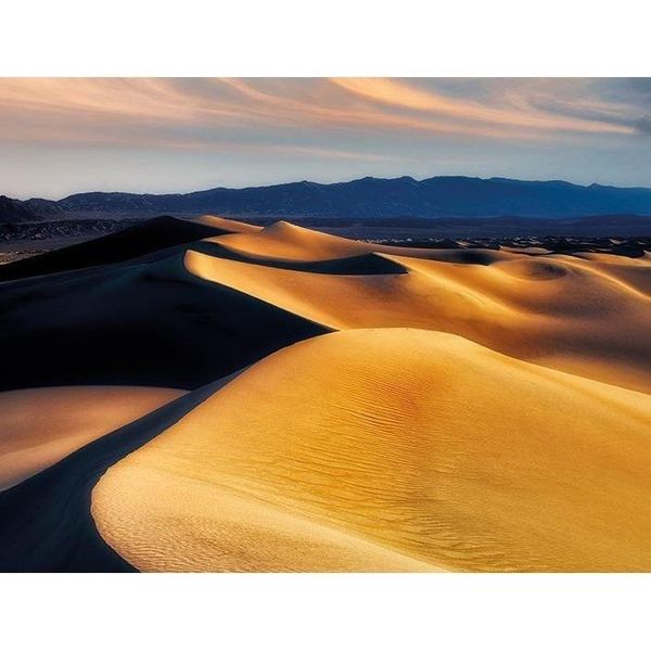 Dennis Frates - Stampa Su Tela Con Cornice "Death Valley First Light"" PM6117 (30 Cm X 40 Cm) (Marrone/Blu)"-image