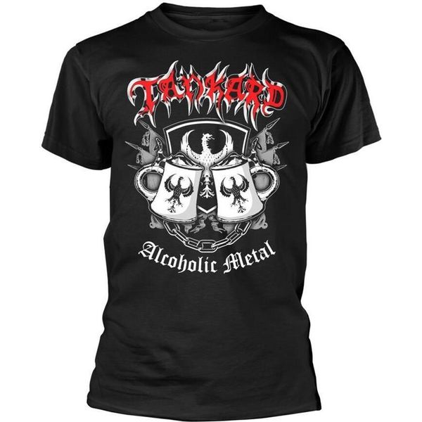 Tankard - Maglietta "Alcoholic Metal"" Per Uomo/Donna Unisex PH968 (M) (Nero)"-image