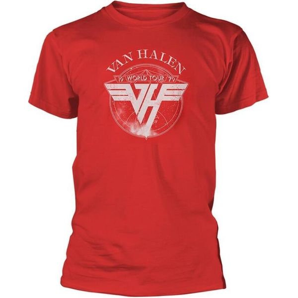 Van Halen - Maglietta "1979 Tour"" Per Uomo/Donna Unisex PH1688 (Xl) (Rosso)"-image