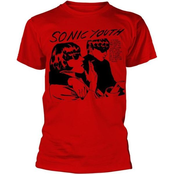 Sonic Youth - Maglietta "Goo"" Per Uomo/Donna Unisex PH2743 (L) (Rosso)"-image