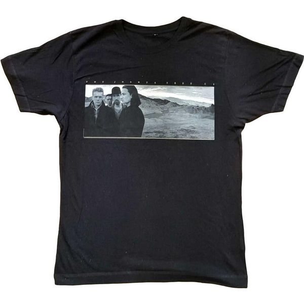 U2 - Maglietta "Joshua Tree Photo"" Per Uomo/Donna Unisex RO4947 (M) (Nero)"-image