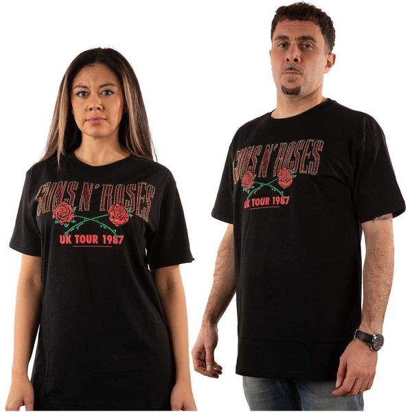 Guns N Roses - Maglietta "87 Tour"" Per Uomo/Donna Unisex RO5008 (L) (Nero)"-image