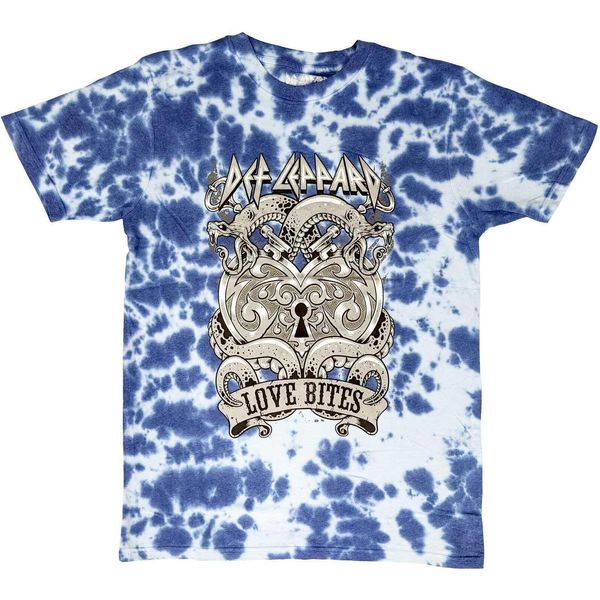 Def Leppard - Maglietta "Love Bites"" Per Uomo/Donna Unisex RO4963 (Xl) (Blu)"-image