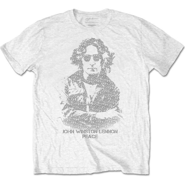 John Lennon - Maglietta Da Uomo/Donna Unisex RO2880 (S) (Bianco)-image