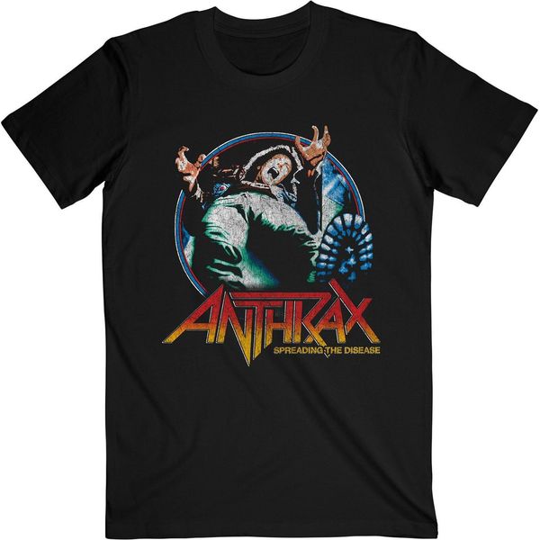Anthrax - Maglietta "Spreading Vignette"" Per Uomo/Donna Unisex RO2898 (Xxl) (Nero)"-image