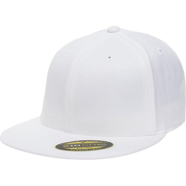 Yupoong Flexfit Unisex Premium 210 Flat Peak Baseball Cap RW4163 (L/Xl) (Bianco)-image