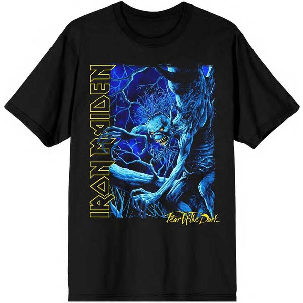 Iron Maiden - Maglietta "Fear Of The Dark"" Logo Per Uomo/Donna Unisex RO3095 (L) (Nero)"-image