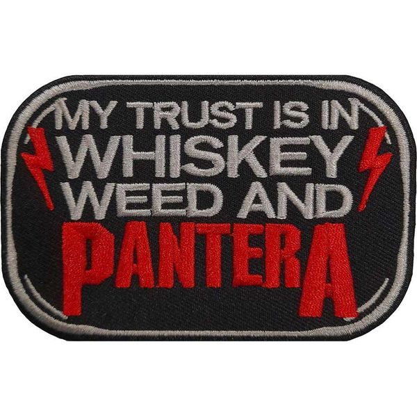 Pantera - Toppa "Whiskey"" - Cotone RO3125 (Taglia Unica) (Nero/Rosso)"-image