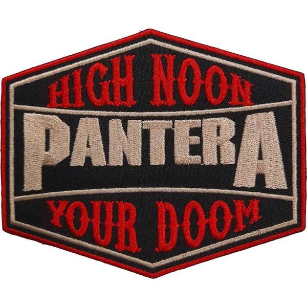 Pantera - Toppa "High Noon Your Doom"" - Cotone RO3126 (Taglia Unica) (Nero/Rosso)"-image
