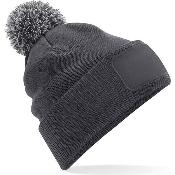 Beechfield - Berretto "Snowstar"" Per Uomo/Donna Unisex RW8795 (Taglia Unica) (Grigio Grafite/Grigio Chiaro)"-image