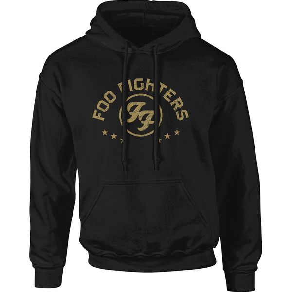 Foo Fighters - Felpa Con Cappuccio "Arched Stars"" Per Uomo/Donna Unisex RO1842 (M) (Nero)"-image